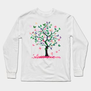 Funny Butterfly tree Saying Classic Fit mother's day gift Long Sleeve T-Shirt